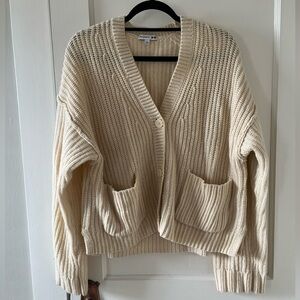 JW ANDERSON Uniqlo Cream Knit Cardigan (L)